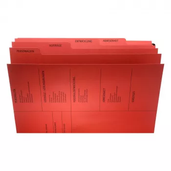PAGNA 44105-01 Ordner konventionell - A4 - Karton - Rot - 3 Klappen - 245