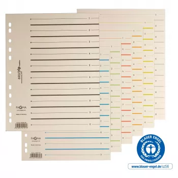 PAGNA Trennblätter A4 Karton Beige 100 Stück ungelocht 180 g/m² 44063-09