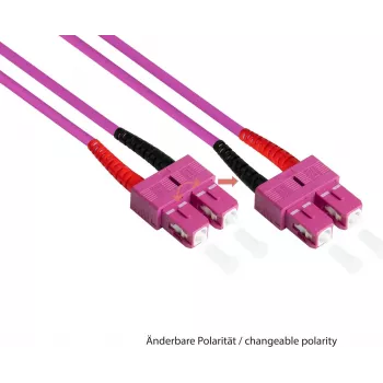 Good Connections Glasfaser-Patchkabel Duplex OM4 (Multimode 50/125) SC/ST - 7,5 m