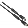 GoodConnections TV-Antennenkabel, Koax-Stecker auf Koax-Buchse (vernickelt), 2x Ferritkern, 2-fach geschirmt, Klasse A, 9,5 m