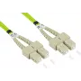 GoodConnections Alcasa LW-8075SC5 Glasfaser-Patchkabel 7,5 m LSZH OM5 SC Duplex Grün