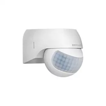 ESYLUX MD 180 Basic Passiver Infrarot-Bewegungsmelder, Wandmontage, Weiß, IP44, 2,5 m Kabel