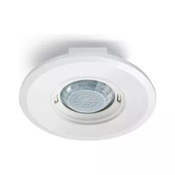 ESYLUX PD-FLAT 360i/8 Präsenzmelder - Kabelgebunden - 8 m - Decke/Wand - Weiß - IP20 - 360°