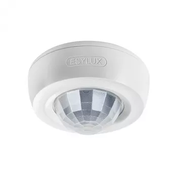 ESYLUX Decken-Präsenzmelder 360° Aufputz Ø24m Nulldurchgangsschaltung fernbedienbar PD