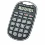 Genie 982 AM Taschenrechner mit Schutzhülle, 8-stelliges LCD-Display, Dual Power (Solar & Batterie), Schwarz/Grau