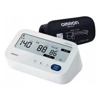 Omron M3 Comfort AFib Oberarm-Blutdruckmessgerät Weiß