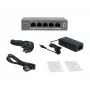 LevelOne GEP-0531 Unmanaged PoE+ Switch, 3x GE PoE+ (30W) + 1x Hi-PoE (60W), 60W Budget, Plastic Desktop
