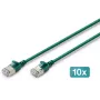 DIGITUS CAT 6A F-FTP Slim Patchkabel, Kupfer, LSZH, 0,5 m, Grau