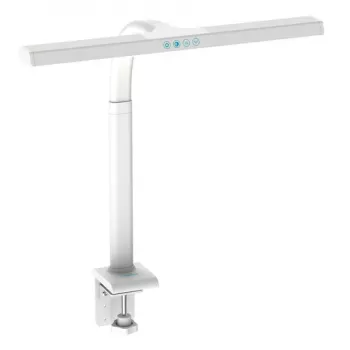 DIGITUS LED Schreibtischlampe, 50 cm, Schwarz/Naturholz, E14, 20W, Kabelschalter
