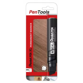 Pentel N50XL Permanentmarker mit Keilspitze Schwarz Strichstärke 17,0 mm Robust
