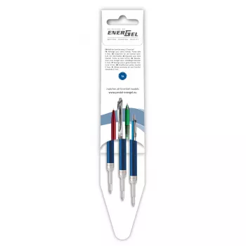 Pentel 3 EnerGel Gel Pen Refills Blau 0,7 mm