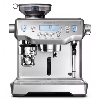 Gastroback 42640 Halbautomatische Espressomaschine mit Mahlwerk, 1600 W, Edelstahl