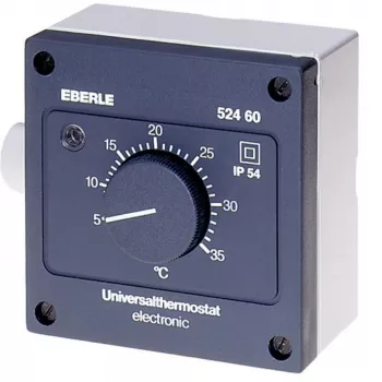 Eberle Controls AZT-A 524 510 Raumthermostat - Schwarz - IP54 - 5-35°C - 230V AC