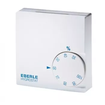Eberle Controls HYG-E 6001 Elektronischer Raumhygrostat, Weiß, Drehknopf, 35-100% rF, IP30