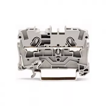 WAGO 2004-1201 Durchgangsklemme, 2-Leiter, 800 V, 32 A, grau, 6,2 mm Breite, CAGE CLAMP