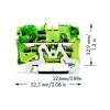 WAGO 2004-1207 TOPJOB® S Durchgangsklemme, 6 mm², grau, Hutschienenmontage