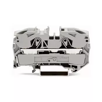 WAGO 2016-1201 Durchgangsklemme, 16 mm², 800 V, grau, Push-in CAGE CLAMP