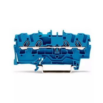 WAGO 2002-1404 Durchgangsklemme, 2-Leiter, 800V, 24A, grau, Push-in CAGE CLAMP