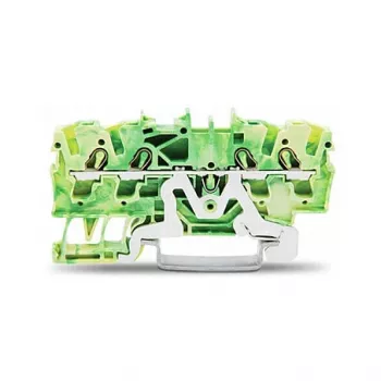 WAGO 2002-1407 4-Leiter-Schutzleiterklemme 0,25-2,5 mm² 4 mm² grün-gelb