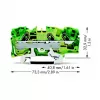 WAGO 2006-1307 Endplatte für TOPJOB® S 2006 Serie, grau, 7,5 mm Breite, 73,5 mm Höhe, 32,9 mm Tiefe