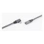 ShiverPeaks USB 3.2 Verlängerungskabel 90° abgewinkelt Typ-A Stecker auf Buchse 0,25 m Schwarz