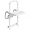 Weinberger Gratia Badewannen-Einstiegshilfe - Weiß/Grau, TÜV/GS-geprüft, werkzeuglose Klemmmontage, max. 120 kg