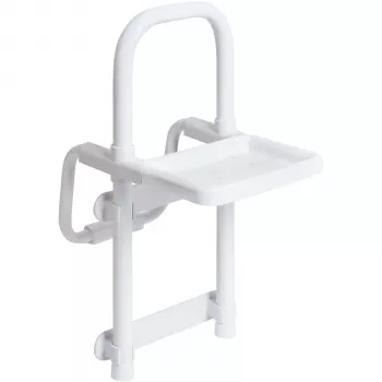 Weinberger Gratia Badewannen-Einstiegshilfe - Weiß/Grau, TÜV/GS-geprüft, werkzeuglose Klemmmontage, max. 120 kg