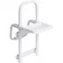 Weinberger Gratia Badewannen-Einstiegshilfe - Weiß/Grau, TÜV/GS-geprüft, werkzeuglose Klemmmontage, max. 120 kg
