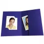 DAIBER 12102 1x100 Daiber Folders, Blau für Passbilder, 3 Größen