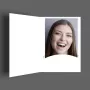 DAIBER Profi-Line Foto-Passepartout-Mappen Weiß 100er-Pack für Fotos bis 4,5x6 cm