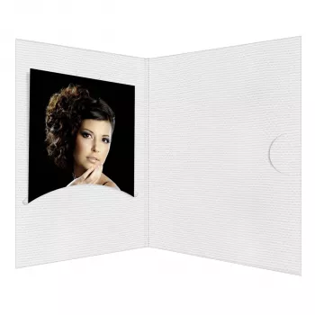 DAIBER Opti-Line Portrait Folders 10x15 cm Weiß (100er Pack)