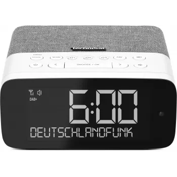 TechniSat DigitRadio 52 ASA DAB+/UKW Bluetooth Radio Grau/Weiß