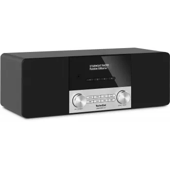 TechniSat CABLESTAR 400 DAB+ Radio mit Bluetooth, 2 x 10 W, Schwarz