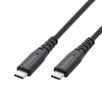 Kindermann USB 4.0 Kabel 2m USB-C auf USB-C - Daten-/Video-/Ladekabel - Schwarz
