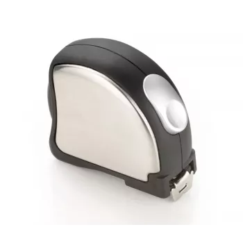 TROIKA ACCURATE Mini Rollmaßband 2m/6ft Schlüsselanhänger Chrom