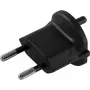 NN Fix Adapter Schweiz Typ 11 auf Konturenstecker (CEE 7/17) Schwarz