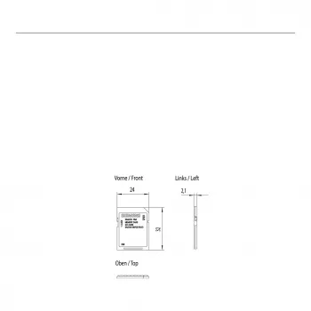 Siemens 2GB SIMATIC Secure Digital (SD) Speicherkarte 6AV2181-8XP