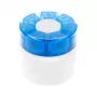 First Aid Only Pillendose mit Tablettenzerteiler Blau Weiß