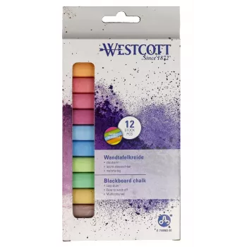 WESTCOTT Kreide in gemischten Farben, 12 Stück