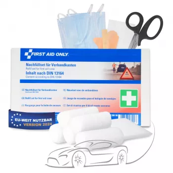 First Aid Only Nachfüllset für Kfz-Verbandkasten DIN 13164 (P-91300 00)