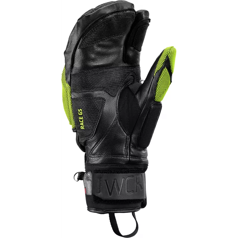LEKI WCR Venom GS 3D Lobster Ski-Rennhandschuhe Größe 8,5 Schwarz/Ice Lemon
