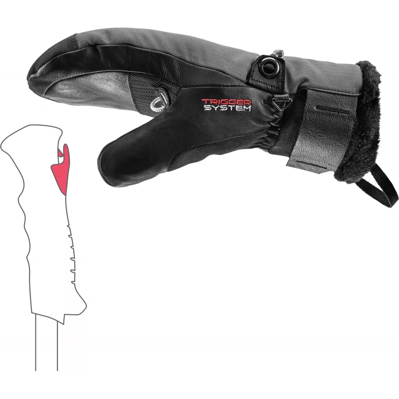 LEKI Lantana 3D GTX Women Mitt schwarze Fäustlinge 6.5