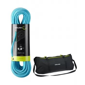 EDELRID Boa Seil 9,8 mm 50 m mit Seilsack