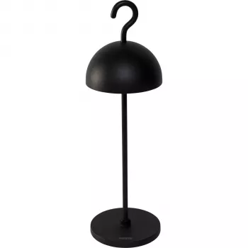 Sompex HOOK Black Table Lamp with Integrated LED and Touch Dimmer