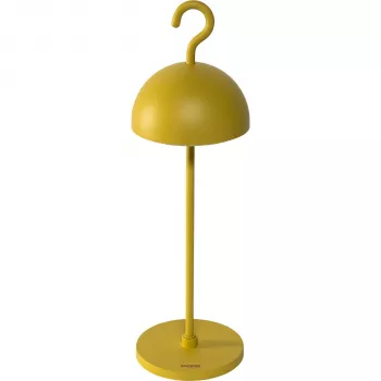 Sompex HOOK Gelbe Tischleuchte - Kabellose LED mit Touch-Dimmer, IP44