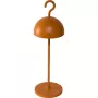 Sompex HOOK Orange Tischleuchte mit integrierter LED, wiederaufladbar, IP44, Touch-Dimmer