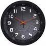 Technoline WT 8972 Wanduhr - Quarz - Analog - Weißes Zifferblatt - Schwarzer Rahmen - 25,5 cm