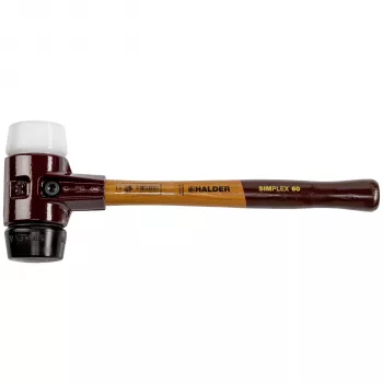 HALDER SIMPLEX Weichschonhammer 60 mm Verbundgummi/Kunststoff TE SIMPL