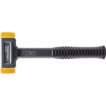 HALDER SECURAL Weichschonhammer 30 mm Kopfdurchmesser 280 mm Gesamtlänge Gelb
