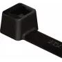 HellermannTyton T18R Kabelbinder, Polyamid 6.6, Schwarz, 100 mm Länge, 2,5 mm Breite, 1 mm Dicke, 22 mm Bündeldurchmesser, 80 N Zugfestigkeit, Packung mit 100 Stück